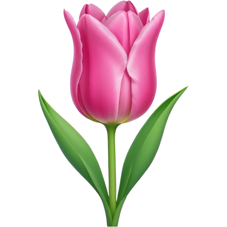 Pink tulip emoji