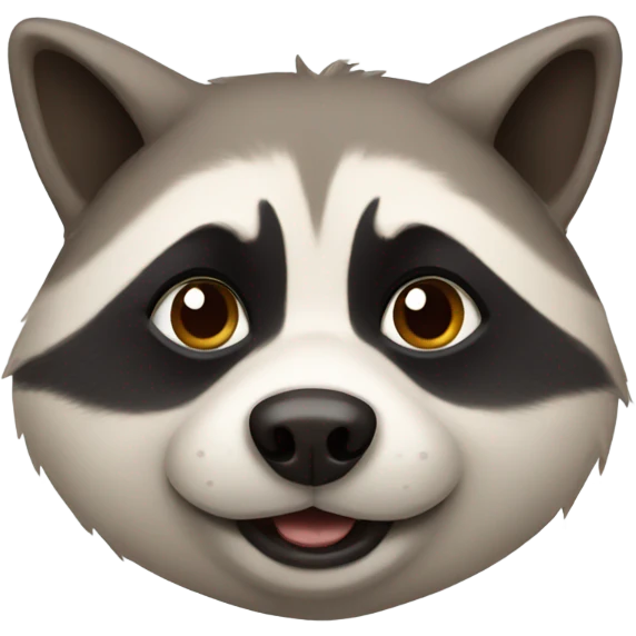 fat dog raccoon emoji