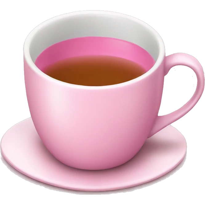 english tea in pink mug emoji