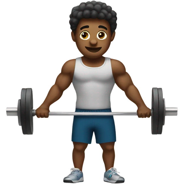 shizzy lifting weights emoji