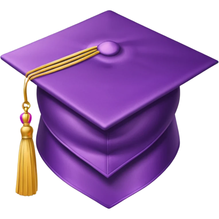 lilac standard graduation cap emoji