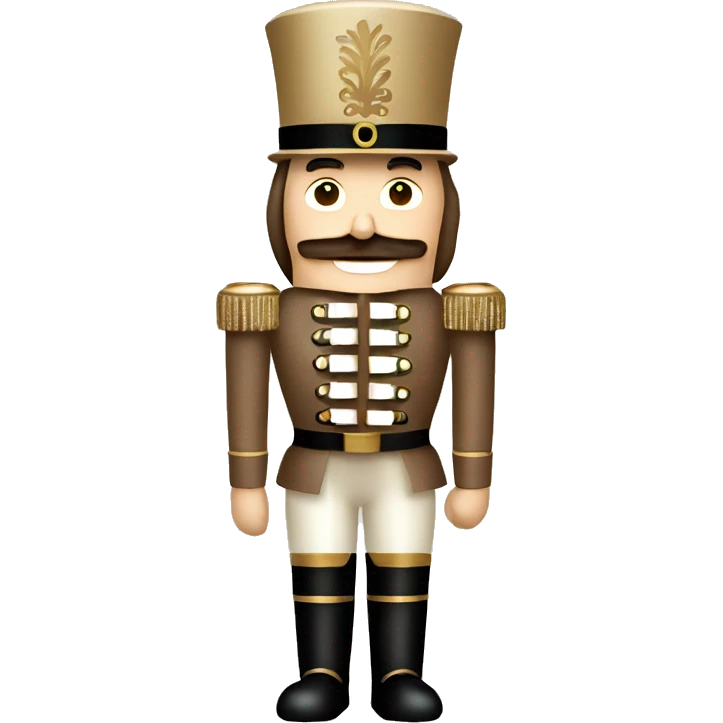 Beige Christmas nutcrackers emoji