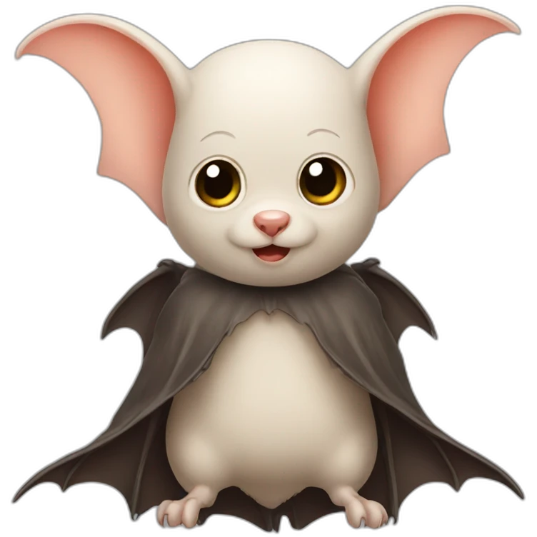 A bald bat emoji