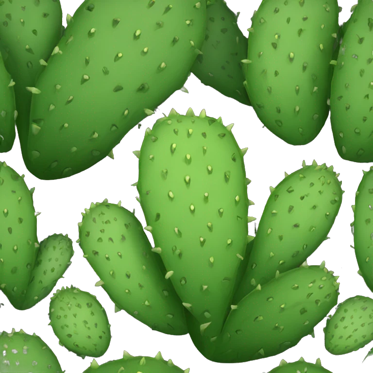round Nopal without pot emoji