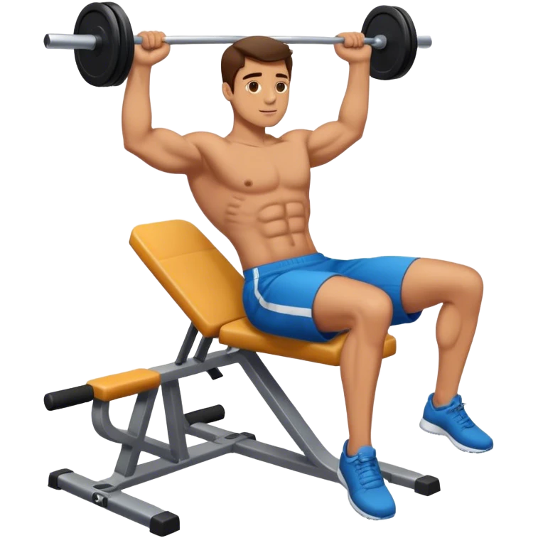 guy incline chest fly exercise emoji