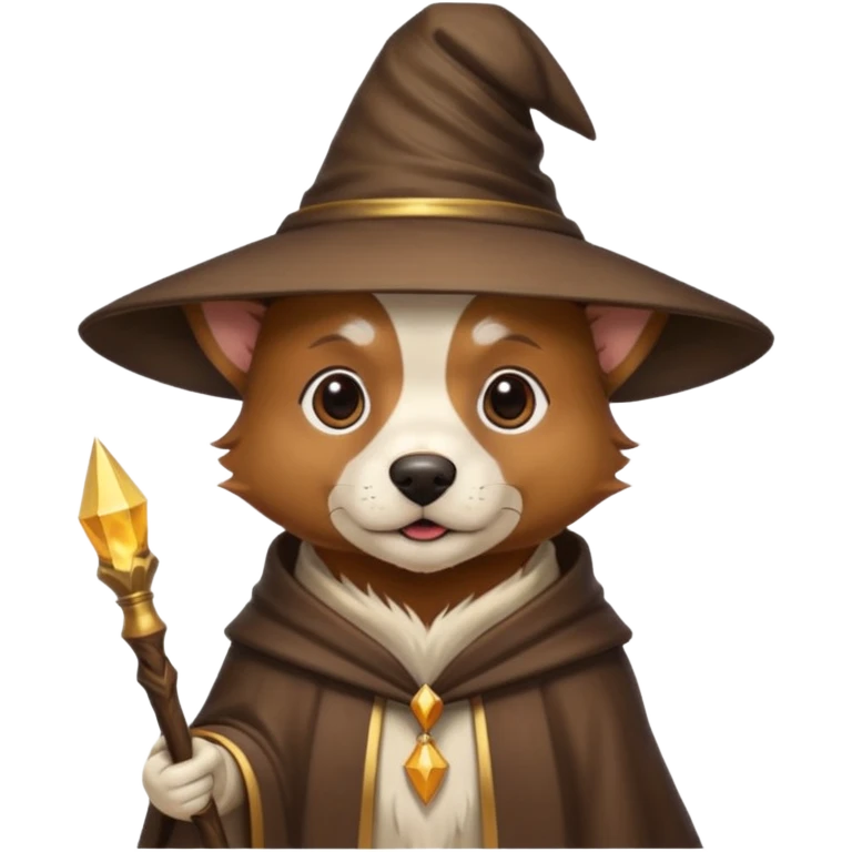 Dog wizard emoji