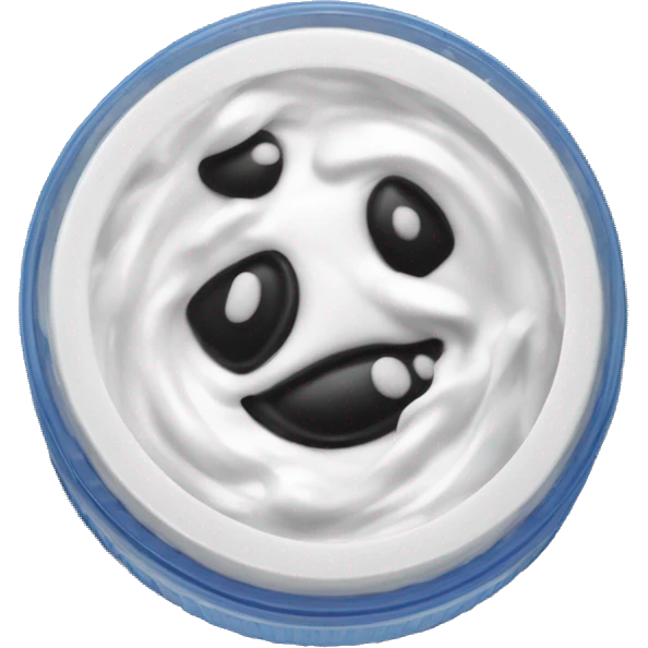 oreo slime in a circle container  emoji