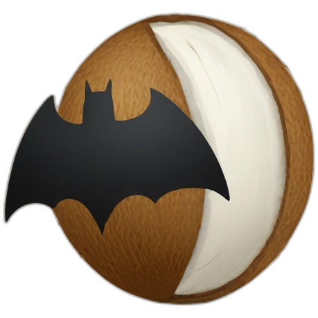 Signal as batman signal but with coconut shape emoji