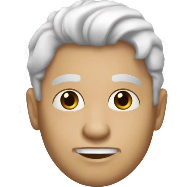 Мальчик с навогодней шапкой emoji
