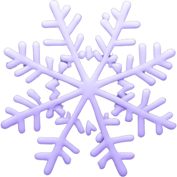 pastel purple snowflake  emoji