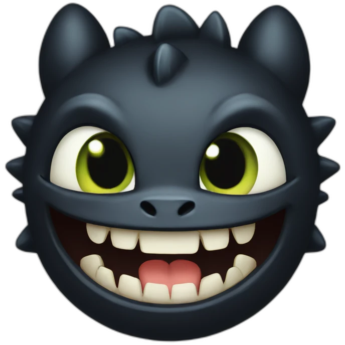 Toothless emoji