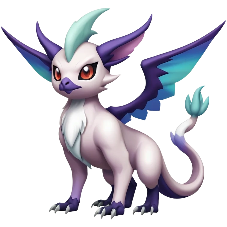 Shiny Absol-Noibat-Noivern-Hybrid (Full body) emoji