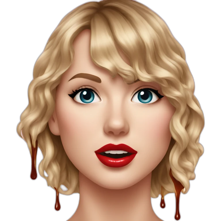 taylor-swift-selfie-milk-on-face-dripping emoji
