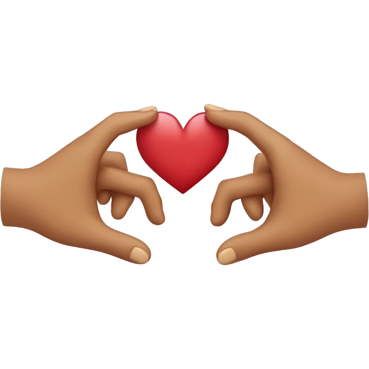 Hearts holding hands  emoji