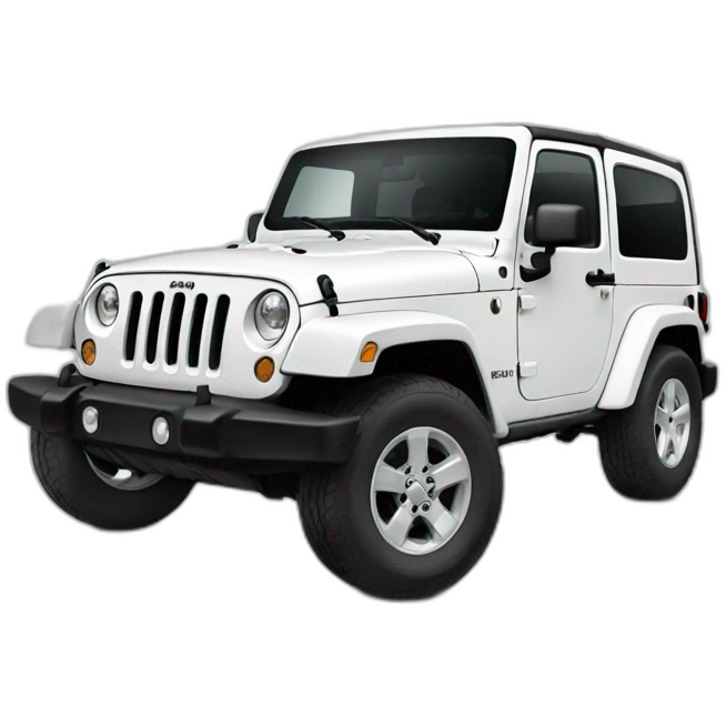 White jeep wrangler emoji