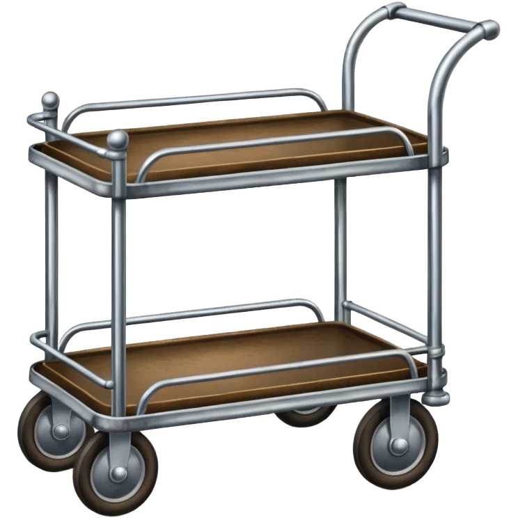 hotel luggage cart vintage emoji