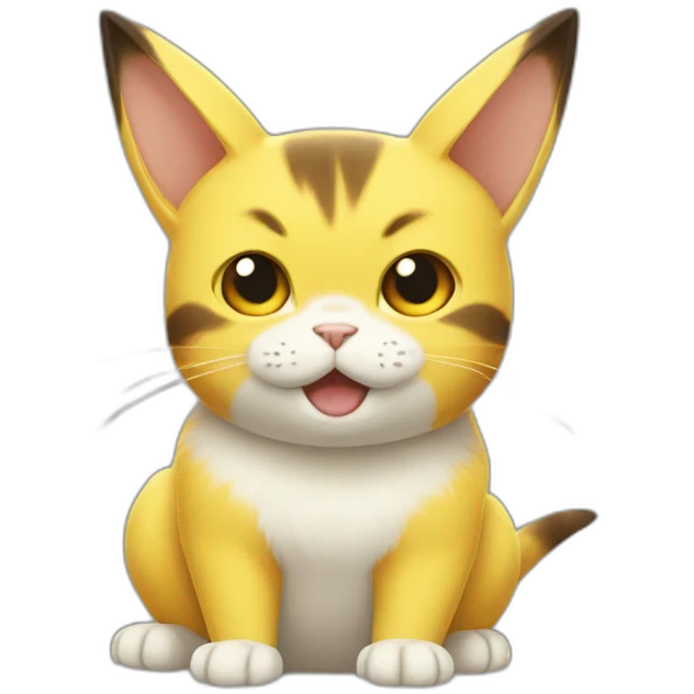 Cat pikachu emoji