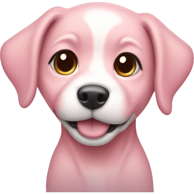 baby pink dog emoji