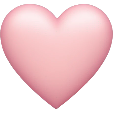 pastel pink heart  emoji