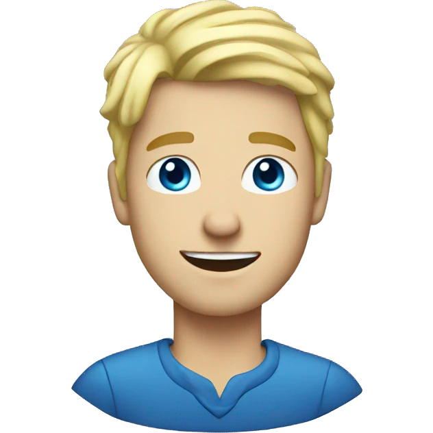 A Blond guy with blue eyes at Christmas  emoji