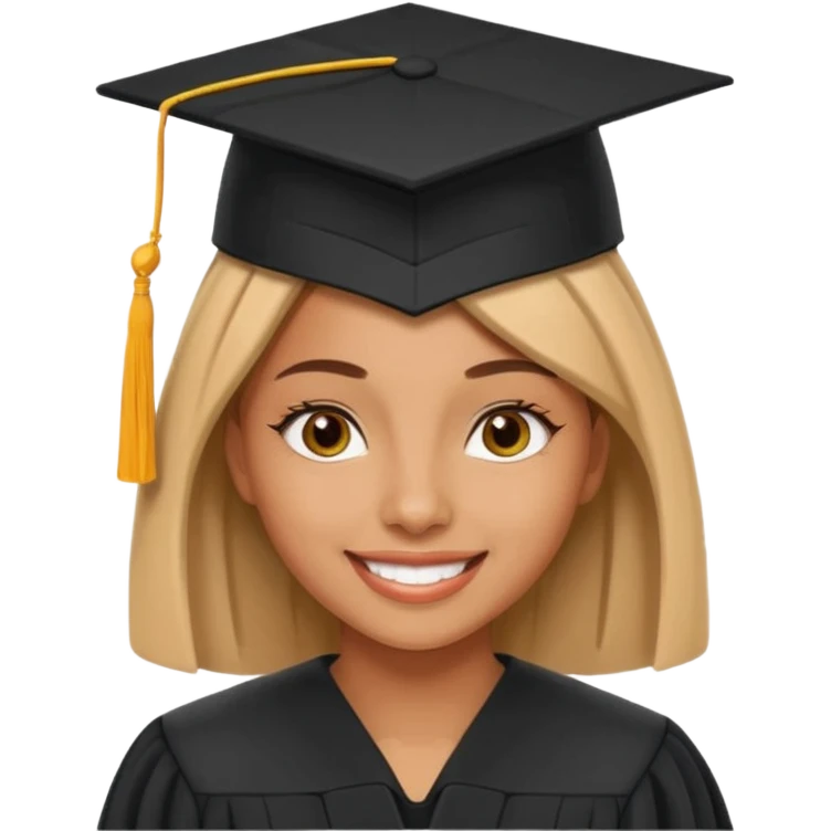  بنت حنطية متخرجة على قبعة تخرجها اسم zain emoji