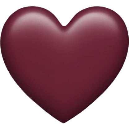 Burgundy heart emoji