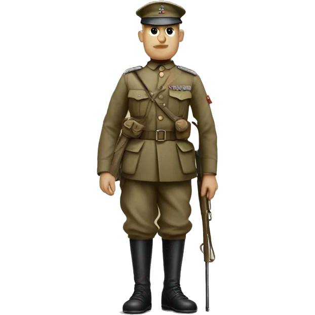 disabled ww1 soldier no leg emoji