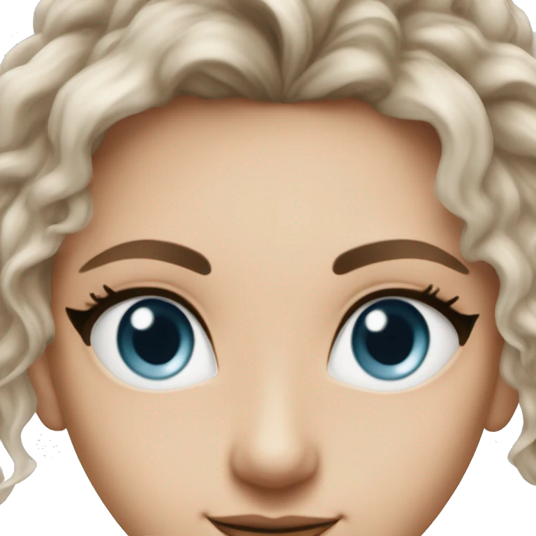 Detailed portrait Caucasian Hot Brume Victoria secret beautiful realistic emoji