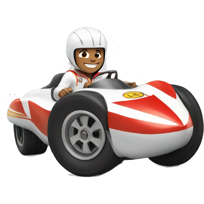 Speed Racer smiling emoji