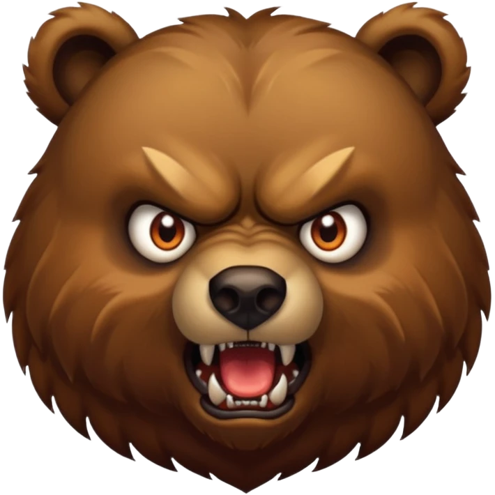 scary bear emoji