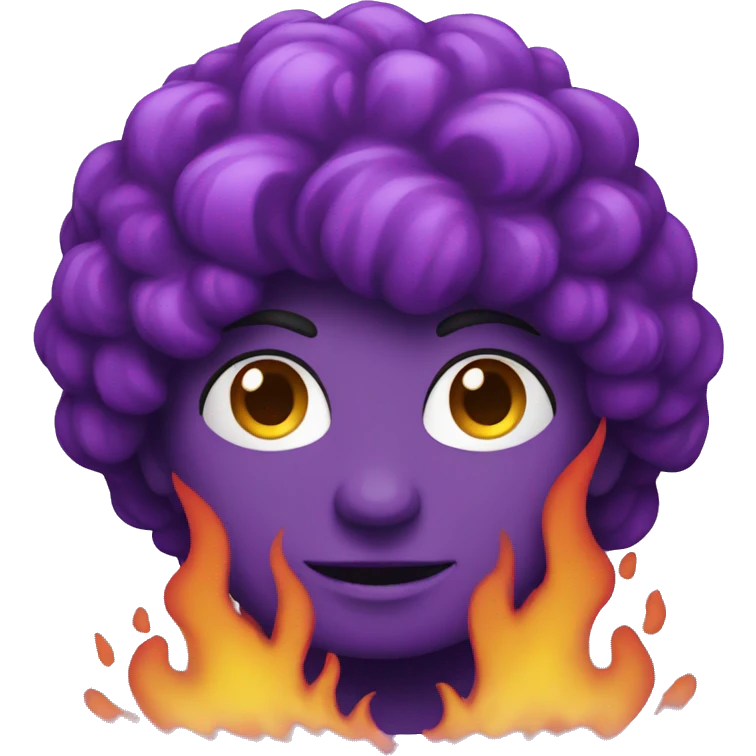 Purple fire  emoji