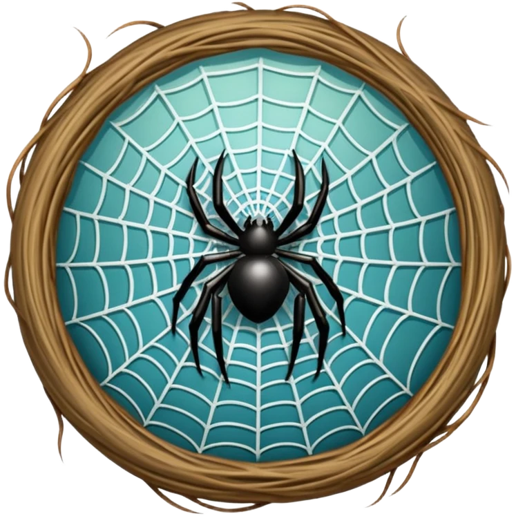 spider wed nest emoji