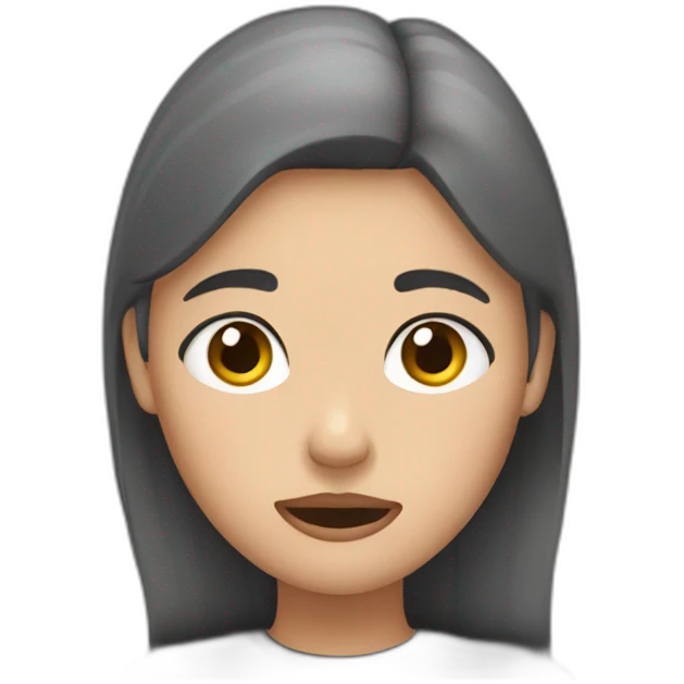 Fille qui pleure emoji