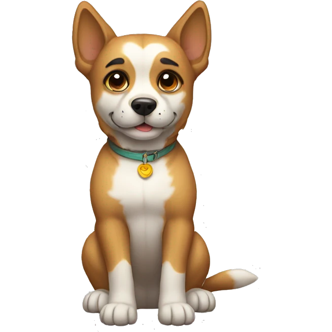 Perro gracioso emoji