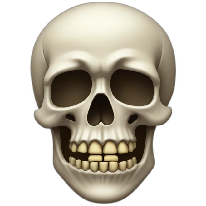 Tête de mort qui fume  emoji