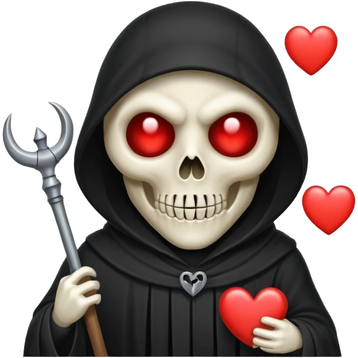 cute reaper with heart eyes emoji