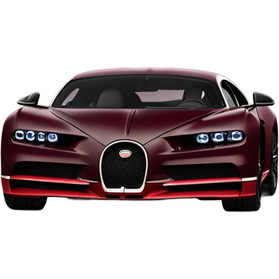 Burgundy Bugatti Chiron Super Sport emoji