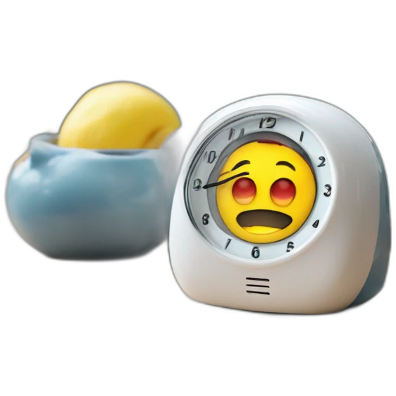 Funny superheroes modern alarm clock for kids emoji