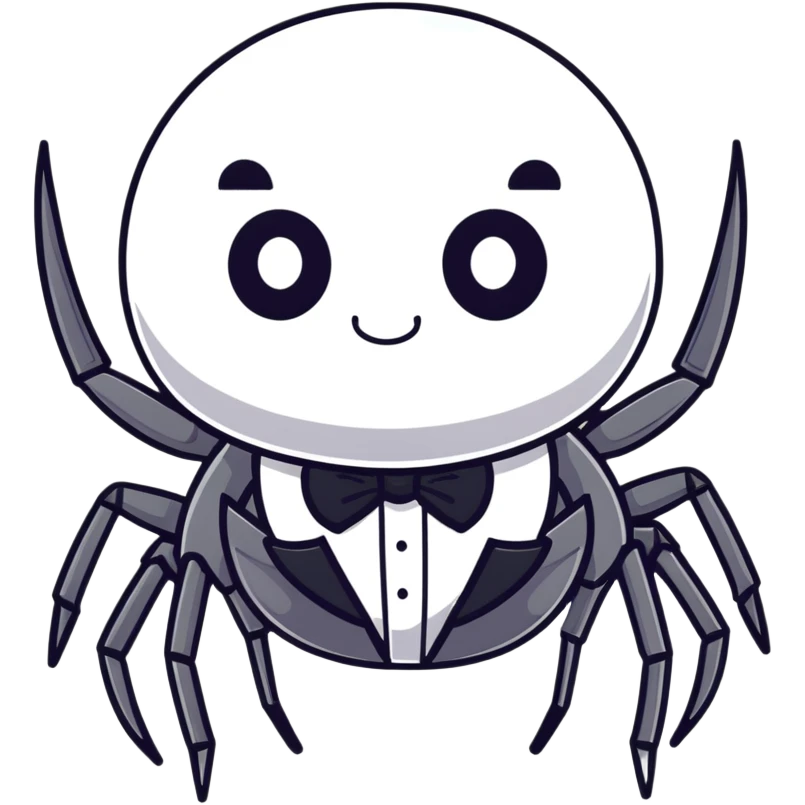 spider in a tuxedo emoji
