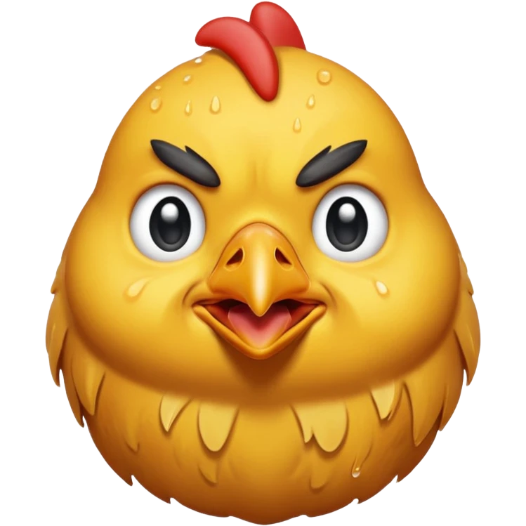 chicken crying emoji