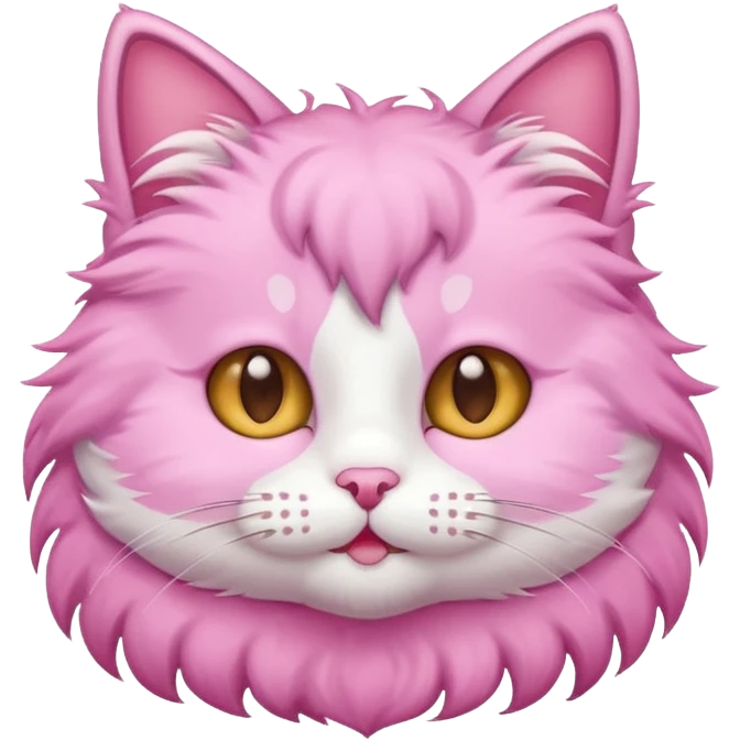 Cute Cat pink emoji