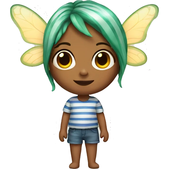 fairy with stripped shirt girl  emoji
