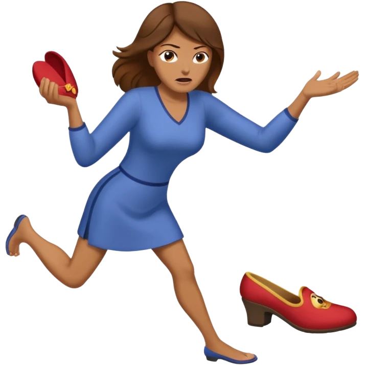 Terlik fırlatan anne emoji