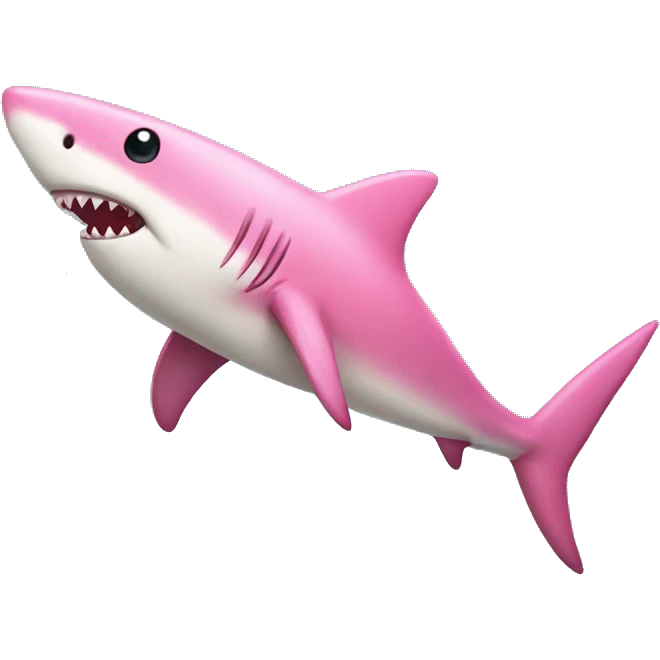 pink shark emoji