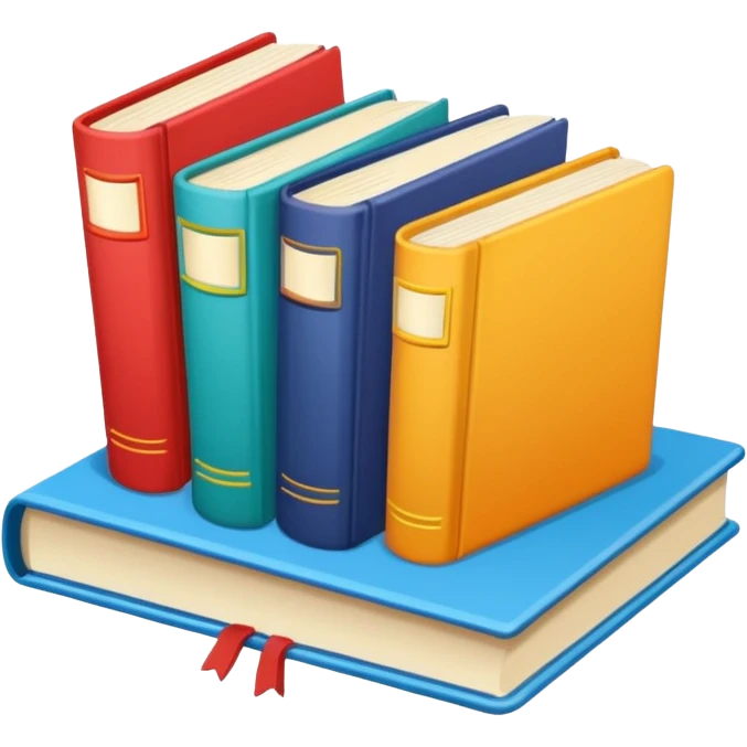 O sea que todo está muy cute los puros libros son muy cute todo sea muy kids los stickers emoji