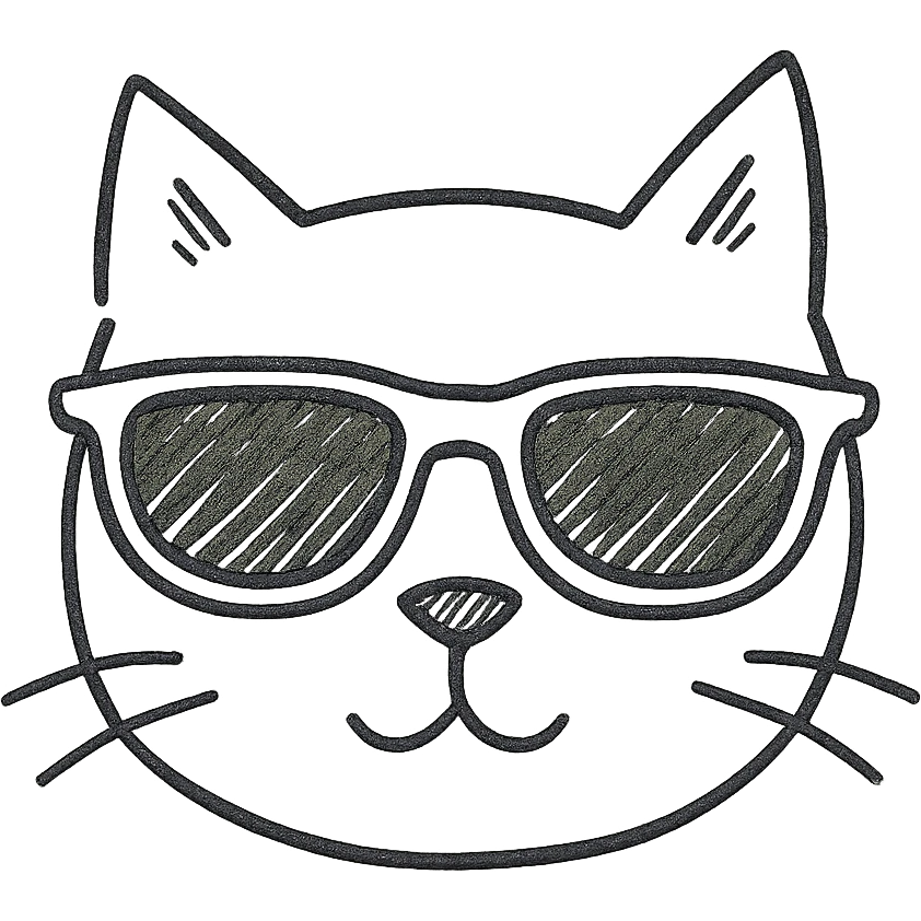 cat wearing sunglasses emoji