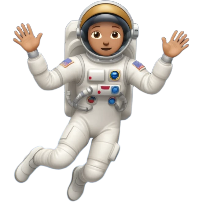 astronaut jumping emoji