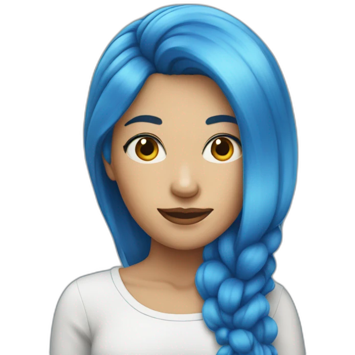 blue-hair-woman emoji