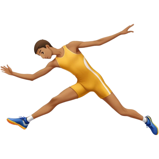 high jumper stretching before the jump emoji