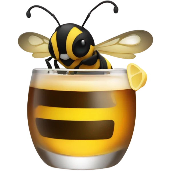 Bumblebee drinking whiskey  emoji